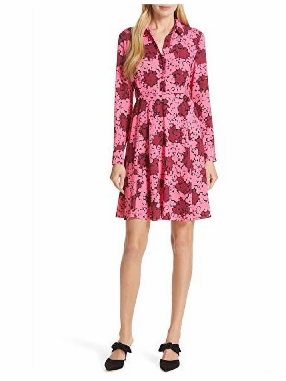 Kate Spade New York Bubble Dot Smocked Dress, Rhubarb Jam (0)
